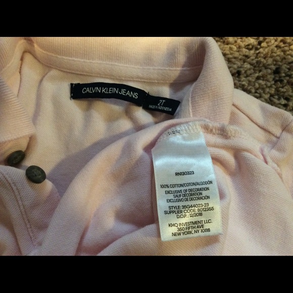 Calvin Klein Jeans BOYS MICRO PIQUE POLO SHIRT (Gift with Purchase) - Picture 6 of 8